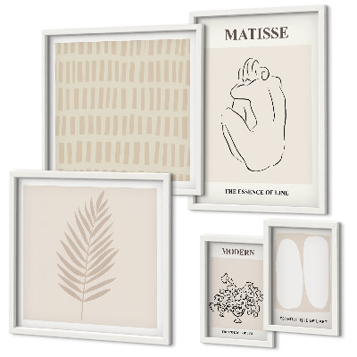 Set slika iznad kauča Oblici minimalističkog stila