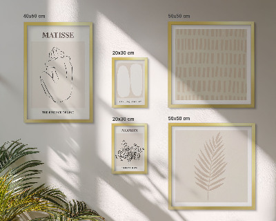 Set slika iznad kauča Oblici minimalističkog stila