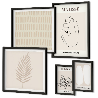 Set slika iznad kauča Oblici minimalističkog stila