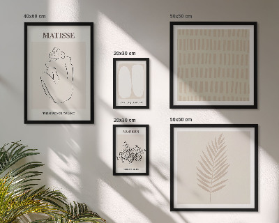 Set slika iznad kauča Oblici minimalističkog stila