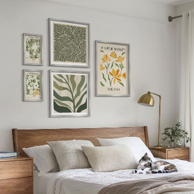 Set 5 slika u okviru Moderni biljni motivi