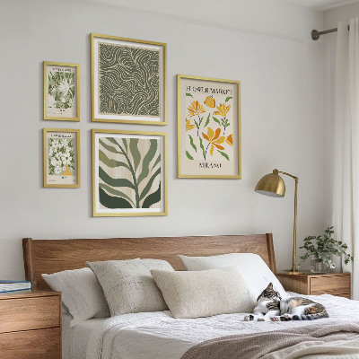 Set 5 slika u okviru Moderni biljni motivi