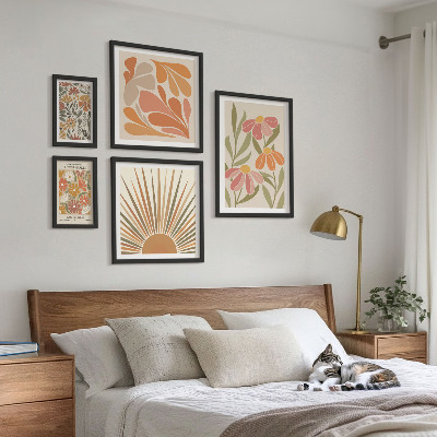 Poliptih u okviru Geometrijsko cvijeće u boho stilu