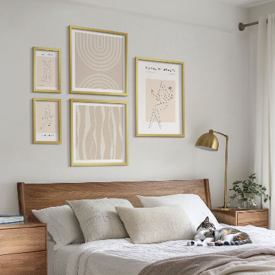 Set slika iznad kauča Minimalistički oblici ljepote