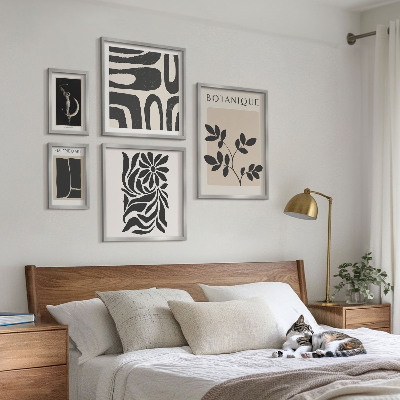 Set slika iznad kauča Moderni biljni motivi