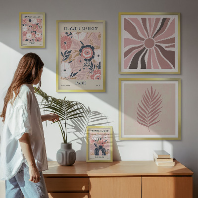 Poliptih u okviru Cvjetne tržnice u boho stilu