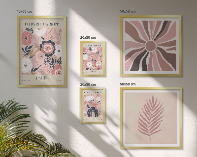 Poliptih u okviru Cvjetne tržnice u boho stilu