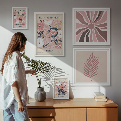 Poliptih u okviru Cvjetne tržnice u boho stilu
