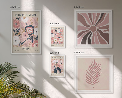 Poliptih u okviru Cvjetne tržnice u boho stilu