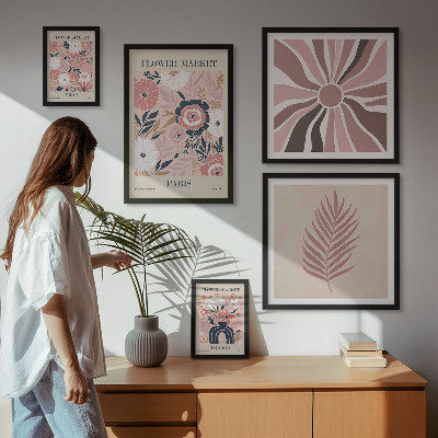 Poliptih u okviru Cvjetne tržnice u boho stilu