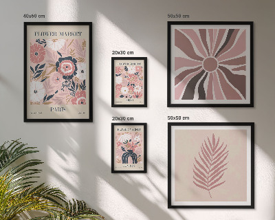 Poliptih u okviru Cvjetne tržnice u boho stilu