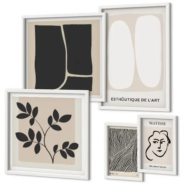 Set 5 slika u okviru elegantne linije minimalizma