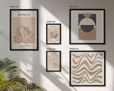 Elegantne biljne apstrakcije poliptih u okviru