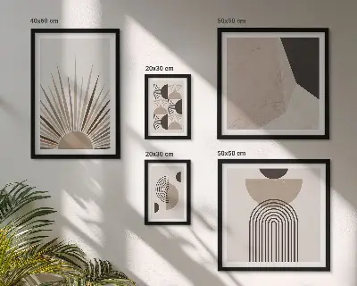 Apstraktni geometrijski oblici poliptih u okviru