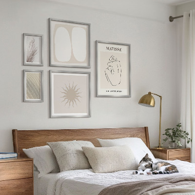 Set 5 slika u okviru Minimalistički oblici u boho stilu