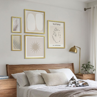 Set 5 slika u okviru Minimalistički oblici u boho stilu