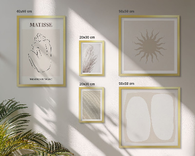Set 5 slika u okviru Minimalistički oblici u boho stilu