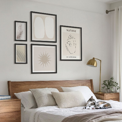 Set 5 slika u okviru Minimalistički oblici u boho stilu