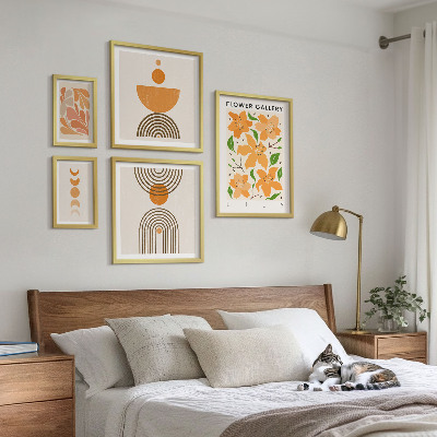 Set 5 slika u okviru Elegantno cvijeće i geometrija
