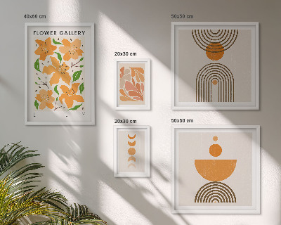 Set 5 slika u okviru Elegantno cvijeće i geometrija