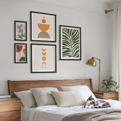 Poliptih u okviru Biljni uzorci boho oblika