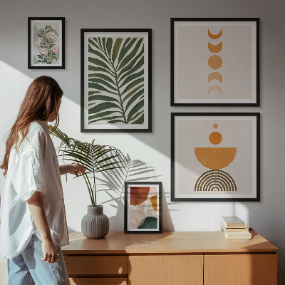 Poliptih u okviru Biljni uzorci boho oblika
