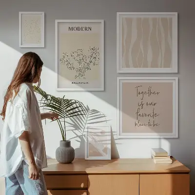 Set 5 slika u okviru moderni minimalistički stil
