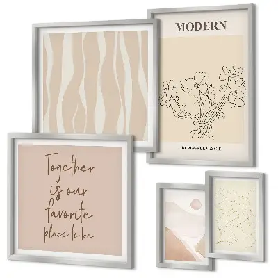 Set 5 slika u okviru moderni minimalistički stil