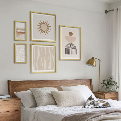 Set slika iznad kauča Elegantni apstraktni oblici prirode
