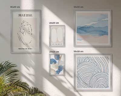 Poliptih u okviru Elegantna grafika apstraktne prirode