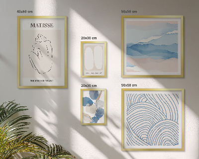Poliptih u okviru Elegantna grafika apstraktne prirode