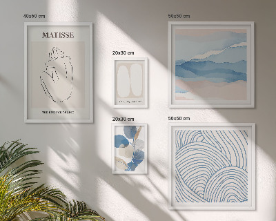 Poliptih u okviru Elegantna grafika apstraktne prirode