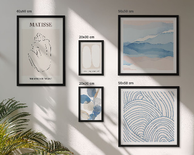 Poliptih u okviru Elegantna grafika apstraktne prirode