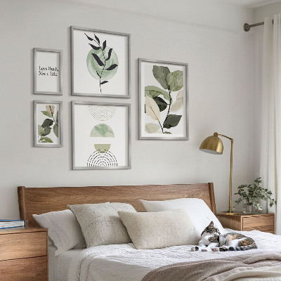 Set 5 slika u okviru Elegantna grafika interijera biljaka