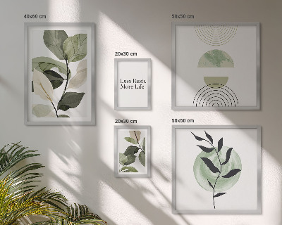 Set 5 slika u okviru Elegantna grafika interijera biljaka