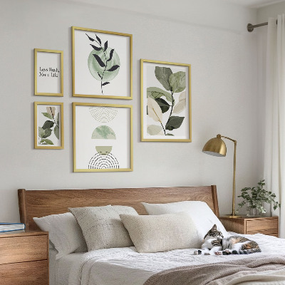 Set 5 slika u okviru Elegantna grafika interijera biljaka
