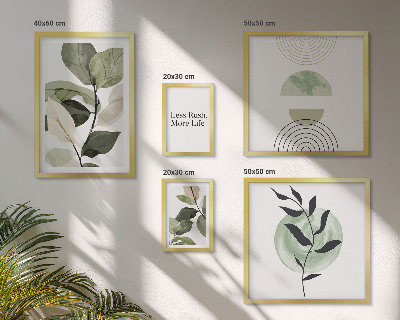 Set 5 slika u okviru Elegantna grafika interijera biljaka
