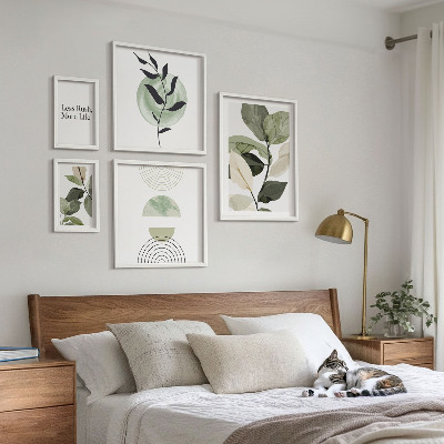 Set 5 slika u okviru Elegantna grafika interijera biljaka