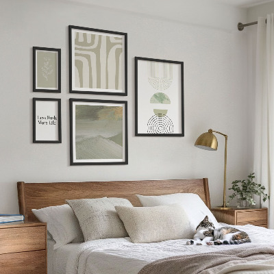 Set slika iznad kauča Elegantna pastelna grafika prirode