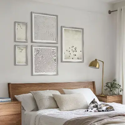 Set od 5 slika u okviru minimalistički motivi ptica
