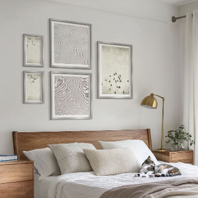 Set 5 slika u okviru Minimalističko slikanje ptica