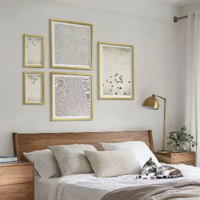 Set od 5 slika u okviru minimalistički motivi ptica