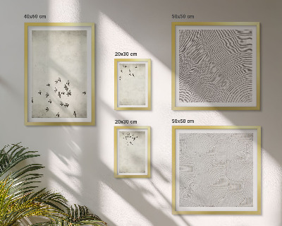 Set 5 slika u okviru Minimalističko slikanje ptica