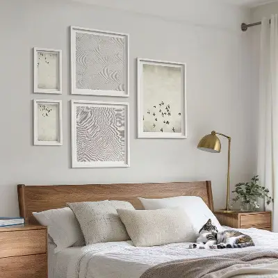 Set od 5 slika u okviru minimalistički motivi ptica