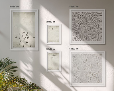 Set 5 slika u okviru Minimalističko slikanje ptica