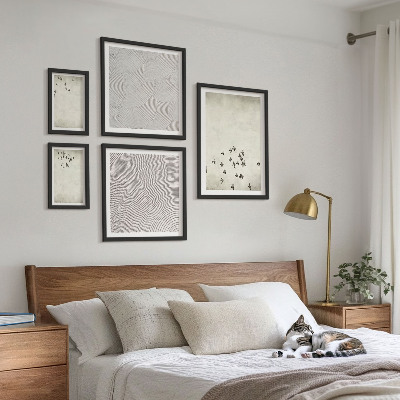 Set 5 slika u okviru Minimalističko slikanje ptica