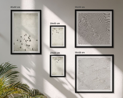 Set 5 slika u okviru Minimalističko slikanje ptica