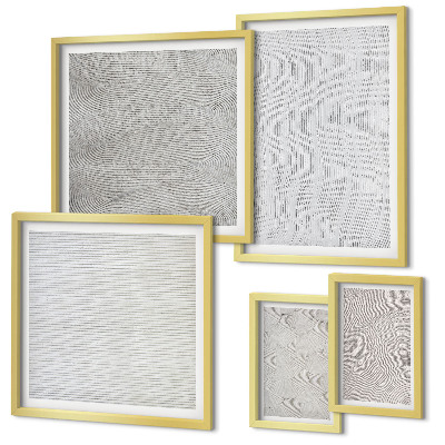 Set 5 slika u okviru Geometrija struktura uzoraka pijeska