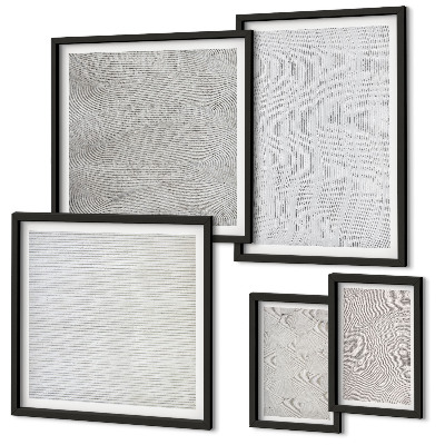 Set 5 slika u okviru Geometrija struktura uzoraka pijeska