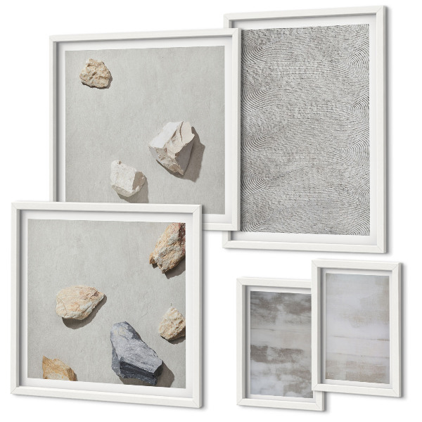 Set slika iznad kauča Moderne minimalističke teksture